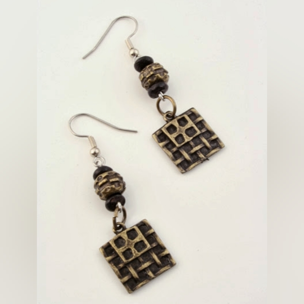 Brass earrings